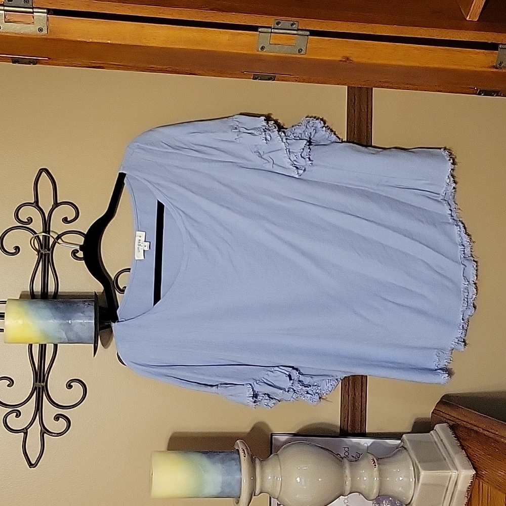 Umgee Baby Blue Blouse